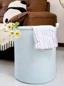 1个大号防水洗衣篮，升级涂层可折叠设计，大容量收纳空间，可存放衣物、玩具、杂物，多功能收纳篮，适用于浴室、卧室、宿舍洗衣房