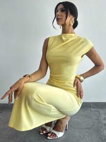 Firerie Women Long Dresses,Graduation,Graduation Dresses For Women,Back To School Dress,Fall Wedding Guest Dress - Yellow - View 7