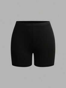 SHEIN EZwear 4件套女士紧身休闲短款打底裤套装，适合夏季穿着 - 彩色 - 查看 6