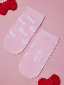 HELLO KITTY AND FRIENDS | SHEIN 5雙女款休閒短襪，柔軟透氣吸濕，時尚可愛多彩，加強趾尖與腳跟，耐穿耐用，適合夏季百搭 - 彩色 - 查看 12
