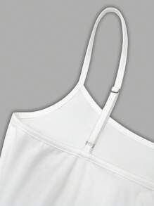 INAWLY Solva Women's Summer Cute Slim-Fit Cropped Star Print Popular Cami Top - White - View 6