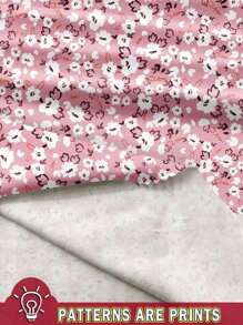 EMERY ROSE Vestido holgado de flores de talla grande para mujer, adecuado para vacaciones de verano - Rosa - Ver 3