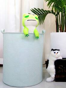 1个大号防水洗衣篮，升级涂层可折叠设计，大容量收纳空间，可存放衣物、玩具、杂物，多功能收纳篮，适用于浴室、卧室、宿舍洗衣房