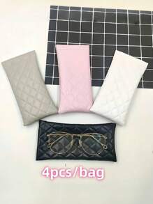 1 件/2 件/3 件/4 件/8 件男女通用便携式压缩眼镜盒 - PU 皮革多功能收纳袋，可容纳眼镜、手机、硬币、眼膜、化妆刷（4 种颜色可选），适用于旅行收纳袋、化妆包、化妆包、度假收纳包、大容量化妆品收纳盒化妆盒，可容纳口红、刷子、护肤品、手机、硬币、小物品，适用于家庭、礼物、度假和节日万圣节圣诞节多功能用途，波西米亚风 - 彩色 - 查看 6