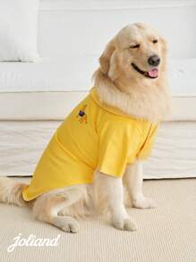 PETSIN 1件姜黄色宠物猫狗通用衬衫