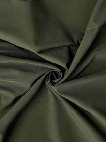 Zelara Plus Size Fashion Solid Green Hooded Pocket Design Mid-Length Jacket For Fall With Pockets Trench Women Coat Winter Clothes Autumn