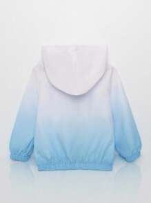 Giacca leggera e casual con protezione solare, con cerniera frontale e sfumatura di colori, adatta per ragazze, per uso quotidiano estivo