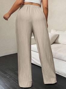 SHEIN Tall CURVE 大码女式休闲高腰长裤