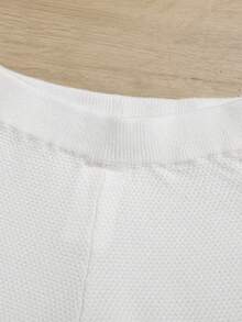 SHEIN 3件套婴儿可爱宽松长袖毛衣背心裤子套装女婴针织服装针织两件套幼儿中性女婴衣服女婴毛衣套装秋冬女婴针织套装 - 彩色 - 查看 7