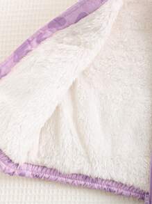 Cozy Pixies 女婴心形图案羊毛厚无袖背心，百搭舒适