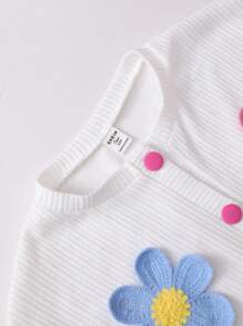 Sparklyn 2pcs Set Teenage Girls Dopamine-Inspired Floral Print Cardigan Sweater And Solid Pleated Skirt, Vibrant Spring Outfit Fall Winter