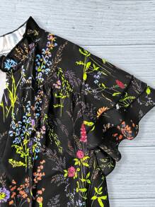 Linhara 大码休闲度假印花夏季衬衫 - 彩色 - 查看 3