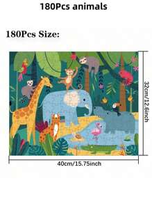 36/180pcs Children's Puzzles Toys For 3-6 6-12 Years Old, Educational Toys Early Childhood Cognitive Puzzles DIY Boys And Girls Intellectual Development Toys,Back To School,Christmas,School Bag,Gift Bag Filling Material