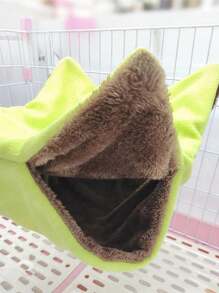 Guinea Pigs Beds 3-Layer Suspending Bed Plush Hamster Hammock Pillow For Winter Comfort Washable Chinchilla Accessory