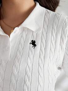 SHEIN Tall CURVE Plus Size Women Plain Knit Top, Minimalist And Fashionable Tall Curve Women Clothes Curve Plus Tops Curve Tall Curve Tops Plus Size Cable Knit Tops, Suitable For Autumn And Winter