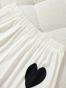 Regalyn Saia casual plus size feminina com estampa de coração e botões, corte A