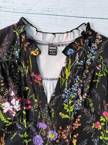 Linhara 大码休闲度假印花夏季衬衫 - 彩色 - 查看 4