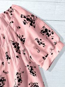 Linhara Camisa de mujer de talla grande de tejido informal para vacaciones de verano