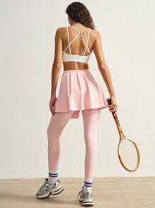 VARSIVA Women Seamless Gym Top Solid Color Sports Bra - White - View 6