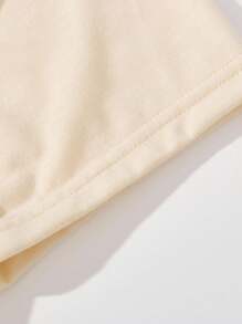 Baby Boy Casual Fashionable Creative Cartoon Cute Ghost Face Skeleton Hand Gesture Funny Letter Slogan Graphic Print Casual Basic Short Sleeve T-Shirt, Summer