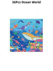 36/180pcs Children's Puzzles Toys For 3-6 6-12 Years Old, Educational Toys Early Childhood Cognitive Puzzles DIY Boys And Girls Intellectual Development Toys,Back To School,Christmas,School Bag,Gift Bag Filling Material