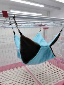 Guinea Pigs Beds 3-Layer Suspending Bed Plush Hamster Hammock Pillow For Winter Comfort Washable Chinchilla Accessory