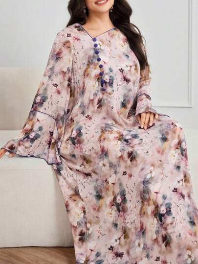 Al Najma 大码女式土耳其风格和阿拉伯风格阿巴亚连衣裙