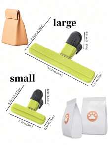 3Pcs Potato Chip Holder, Portable Large Potato Chip Bag Holder, Various Sizes Of Upgraded Wide Opening Food Storage Bags, With Airtight Sealing Clip, Heavy-Duty Sealing Clip Sealing Clip Tools, Kitchen Organizing Accessories, Preservation Clip, Household Snack Moisture-Proof Sealing Clip, Plastic Sealing Clip - 3pcs - View 10