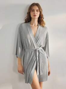 Ocili 休闲柔软针织睡袍 女士睡衣 家居服 假日季轻松舒适，舒适优雅的细节设计，秋冬季穿搭