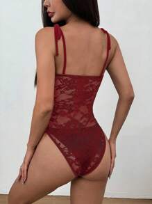 SHEIN Unity Women's Solid Color Sleeveless Camisole, Fashionable For Summer - Burgundy - View 2