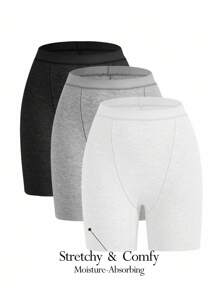 Ocili 女式超柔软平角内裤，混纺面料，丝般柔滑舒适，可搭配任何基本款上衣 - 彩色 - 查看 1