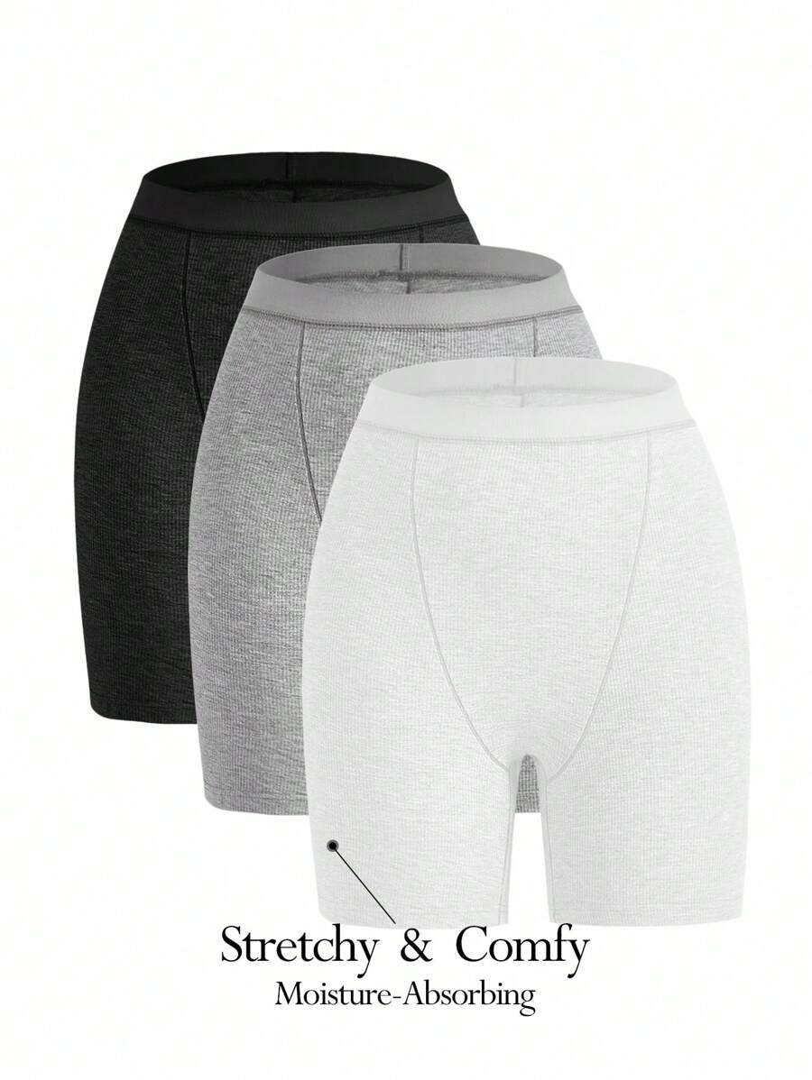 Ocili 女式超柔软平角内裤，混纺面料，丝般柔滑舒适，可搭配任何基本款上衣 - 彩色 - 查看 1