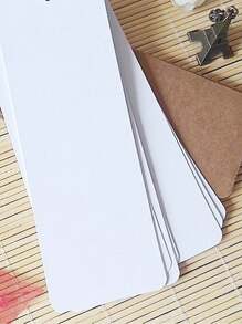 30pcs Blank Watercolor Bookmarks, 300gsm Thick Paper, DIY Art Supplies For Coloring, Acrylic Painting, Watercolor, Crafts And Bookmarks - White - View 8