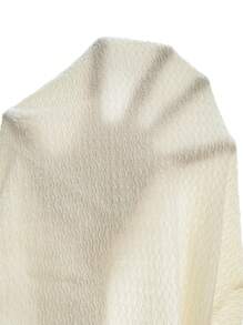 New Textured Off Shoulder Form-Fitting Cap Sleeve Women Top Fall Cloth For Women - Apricot - View 5