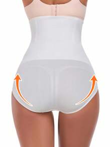 SHEIN 3pcs Women Seamless High Waist Non-Rolling Tummy Control Lingerie Butt Lifter Shaping Briefs Panties Sheath Flat Belly Slimming Waist Trainer Body Shaper Shapewear Underwear - Multicolor - View 4