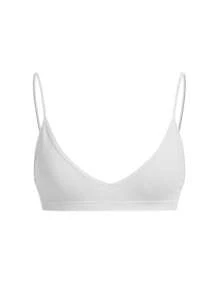 Ocili Seamless Wireless Sports Bra Women Comfortable Ribbed Knit Bra Leisure - Light Grey - View 6