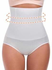 SHEIN 3pcs Women Seamless High Waist Non-Rolling Tummy Control Lingerie Butt Lifter Shaping Briefs Panties Sheath Flat Belly Slimming Waist Trainer Body Shaper Shapewear Underwear - Multicolor - View 5