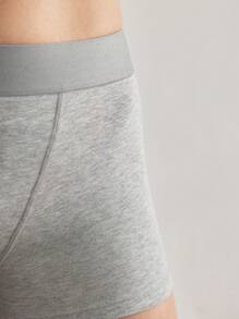 Ocili Leisure Women's Simple Solid Color Comfortable Hipster Briefs EasyComfort - Grey - View 5