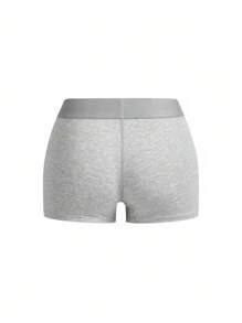 Ocili Leisure Women's Simple Solid Color Comfortable Hipster Briefs EasyComfort - Grey - View 8