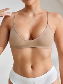 Ocili Seamless Wireless Elastic Knit Bra, Comfortable Women Underwear Leisure