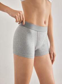 Ocili Leisure Women's Simple Solid Color Comfortable Hipster Briefs EasyComfort - Grey - View 4