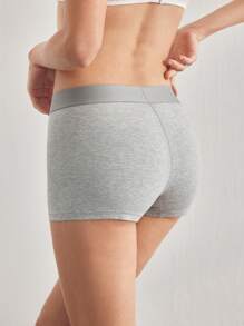 Ocili Leisure Women's Simple Solid Color Comfortable Hipster Briefs EasyComfort - Grey - View 2