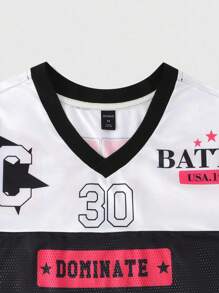 ROMWE MEN Prep Camiseta Esportiva de Manga Curta com Recortes em Tela Masculina, Camisa Atlética - Preto - Visão 3