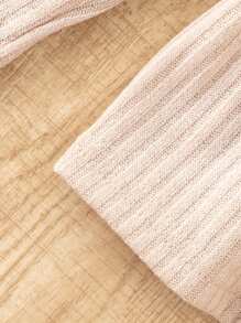 Genkimix Kids 3pcs/Set Young Girl' Cute Cat Embroidery & Leopard Print Round Neck Long Sleeve T-Shirts Fall Winter - Multicolor - View 6