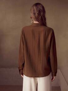 MOTF PREMIUM CAMISETA DE EMBRORIDEROTONTON UP - Marrón - Ver 3