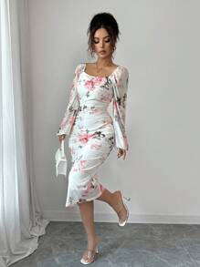 Rafferiza Váy nữ phong cách Bohemian thoải mái, xếp ly, đi nghỉ - Nhiều màu - Xem 3