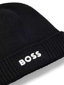 Hugo Boss قبعة آسيكس-إكس كاجوال بيني يونيسكس - 001 أسود - مشاهدة 3