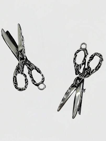 Goth Scissors Design Personalized Hair Clip Hair Accessory, Suitable For Cosplay, Minimalist, Punk, Dark Style