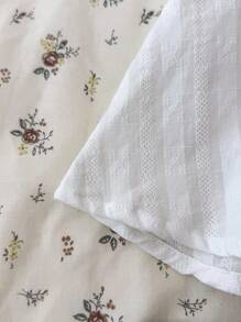 少女粉色蕾丝吊带背心，优雅纯色蕾丝花边吊带背心，适合夏季、度假、休闲、居家、BM 风格 - 白色 - 查看 5