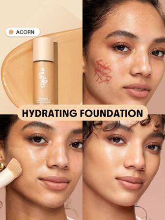 Skinfinite Hydrating Foundation-Acorn Long Lasting Full Cover Non-Fading Flawless Foundation Hydrating Full Coverage Invisible Pore Concealer Non-Fading Long Lasting Poreless Flawless Non-Greasy Liquid Foundation Weightless Soft Foundation Brand Beauty Makeup Face Paint Cosmetic For Women Girls Perfect For Fall Winter Ideal For Y2K Fancy Fashion Suitable For Birthday Christmas Present Party Ready Best Color